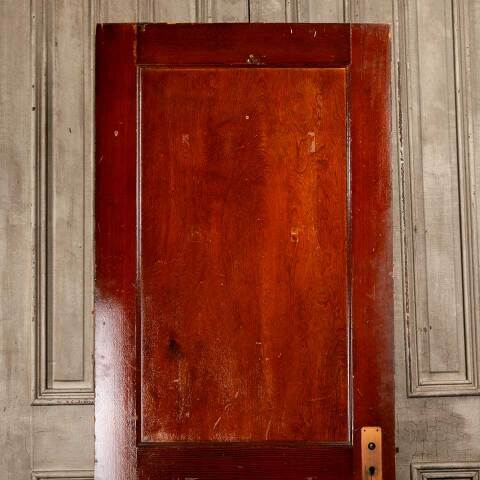 #48062 30x78 Antique 2 Panel Pine Interior Door image 2