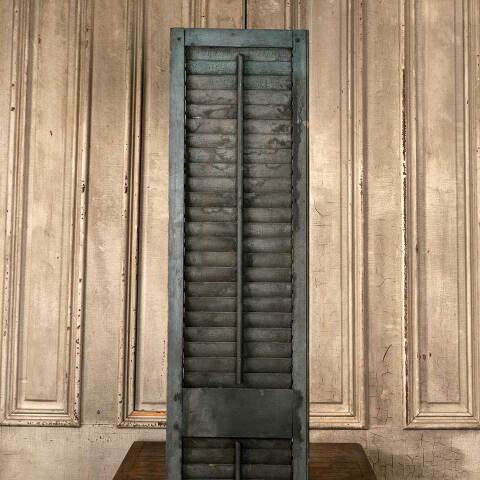 #48087 Antique Exterior Louvered Wood Shutter image 2