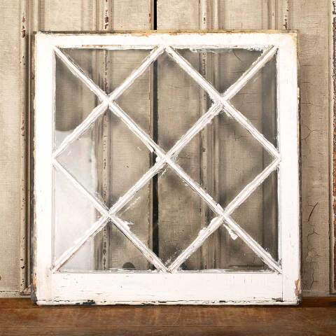 #48090 Salvaged Antique Divided Lite Wood Window image 3