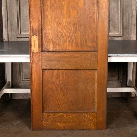 #48169 33x83 Antique 2 Panel Oak Pocket Door image 6