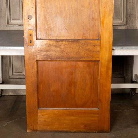 #48176 32x80 Antique 2 Panel Wood Interior Door image 6