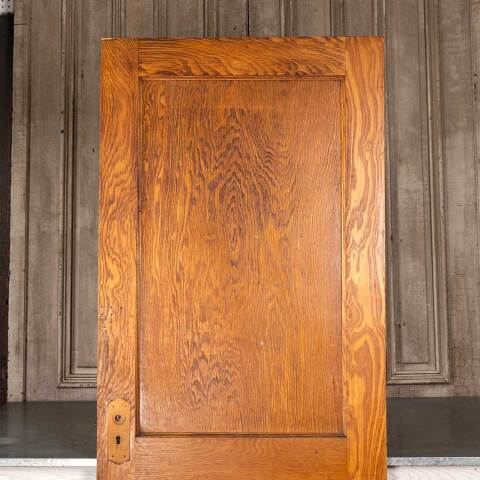 #48179 32x80 Antique 2 Panel Oak Interior Door image 5