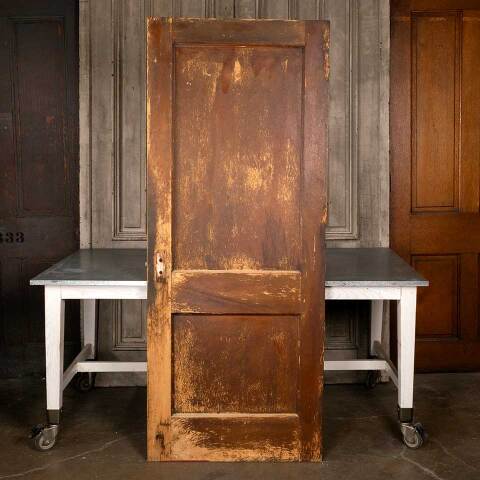 #48183 32x79 Antique 2 Panel Wood Interior Door image 4