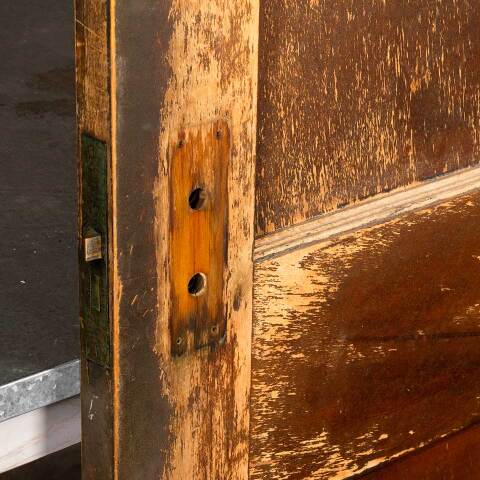 #48183 32x79 Antique 2 Panel Wood Interior Door image 7