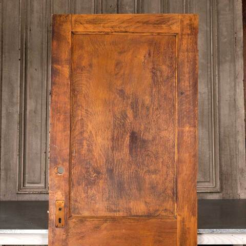 #48184 32x79 Antique 2 Panel Wood Interior Door image 2