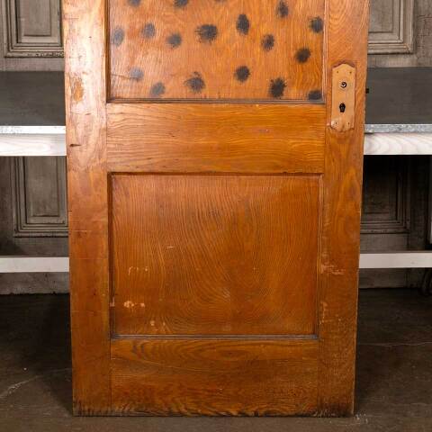 #48185 32x80 Antique 2 Panel Wood Interior Door image 3