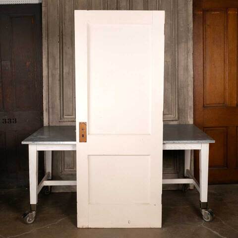 #48185 32x80 Antique 2 Panel Wood Interior Door image 4