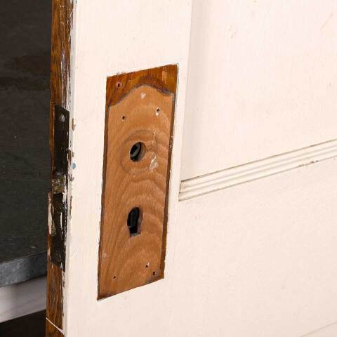 #48185 32x80 Antique 2 Panel Wood Interior Door image 7