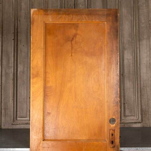 #48186 30x80 Antique 2 Panel Wood Interior Door image 2