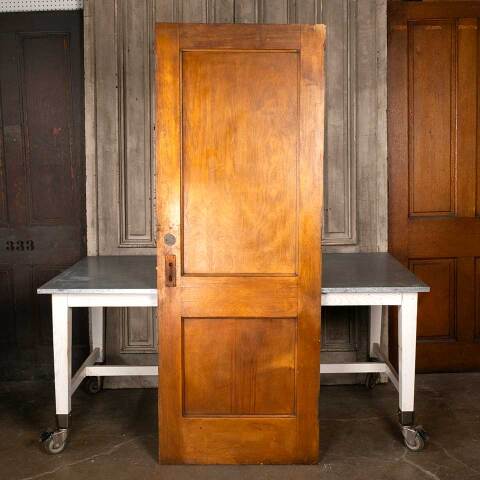 #48186 30x80 Antique 2 Panel Wood Interior Door image 5