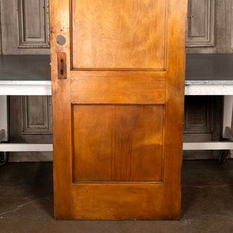 #48186 30x80 Antique 2 Panel Wood Interior Door image 7