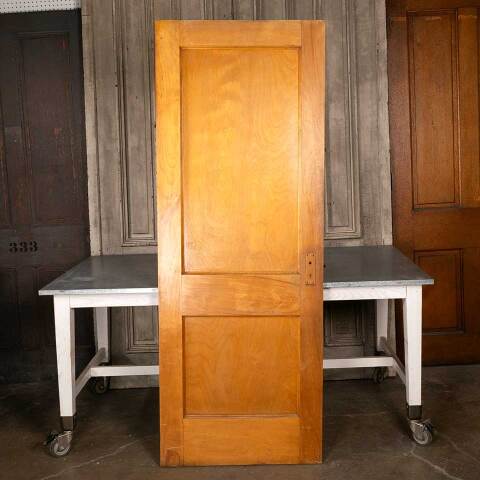 #48187 30x80 Antique 2 Panel Interior Door w/ Mirror image 6