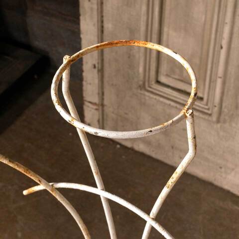 #48267 Vintage Metal Wire Pot Holder Plant Stand image 3
