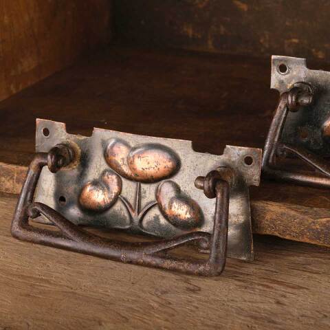 #48337 Antique Art Nouveau Furniture Drawer Pulls image 3