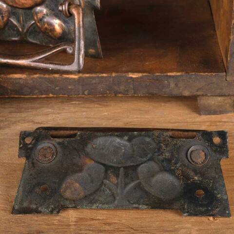 #48337 Antique Art Nouveau Furniture Drawer Pulls image 5