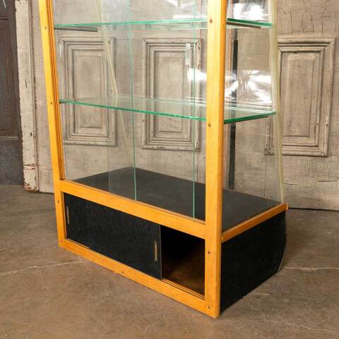 #48398 Antique Slant Front Glass Display Cabinet image 7