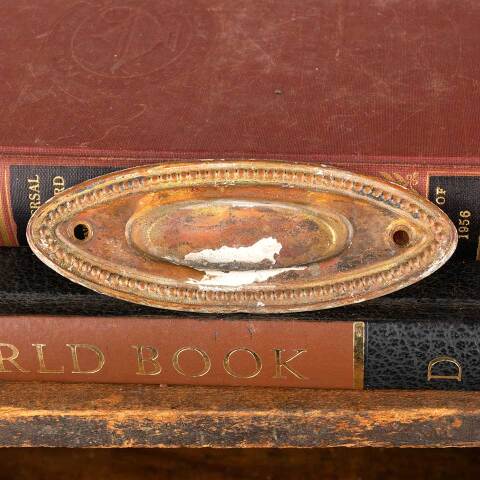 #48474 Antique Brass Oval Window Sash Lift image 2