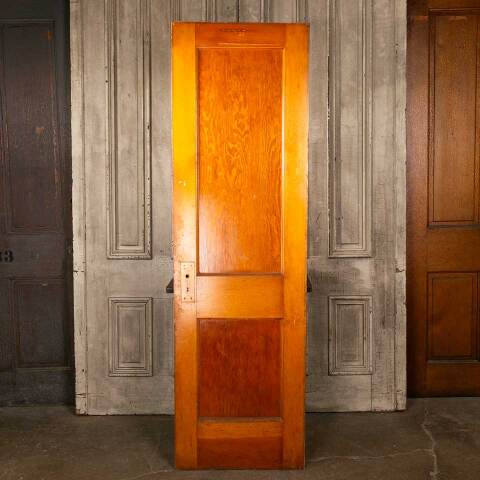 #48498 24x80 Antique 2 Panel Interior Door w/ Mirror image 4