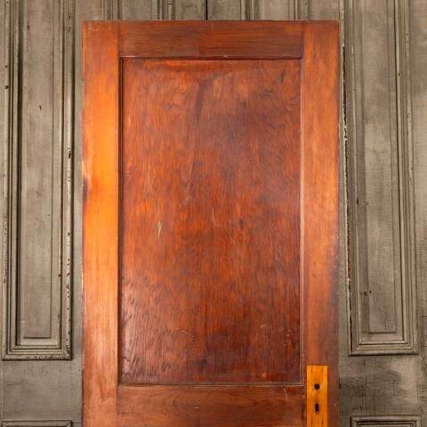 #48499 Antique 2 Panel Pine Interior Door image 2