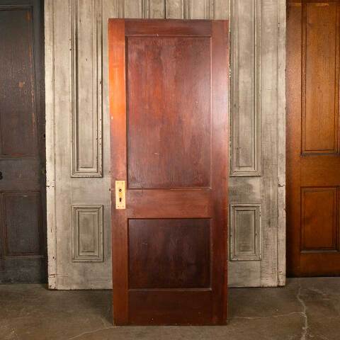 #48499 Antique 2 Panel Pine Interior Door image 4