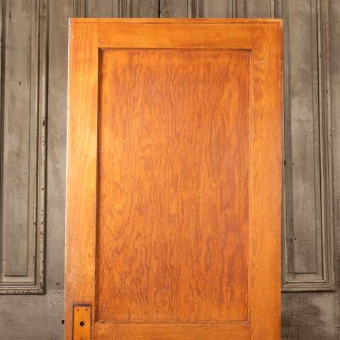 #48500 30x77 Antique 2 Panel Pine Interior Door image 2