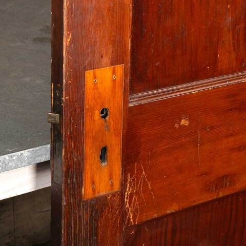 #48505 30x77 Antique 2 Panel Pine Interior Door image 7