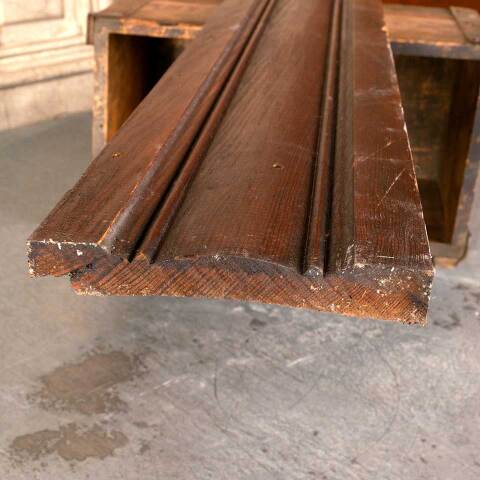 #48543 Antique Unpainted Wood Casing Trim image 2