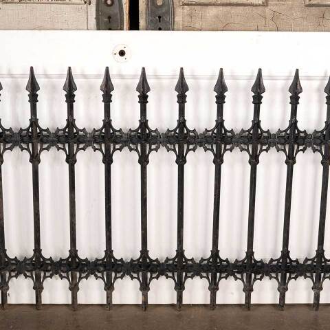 #48571 Salvaged Antique Wrought Iron Fence Section image 2