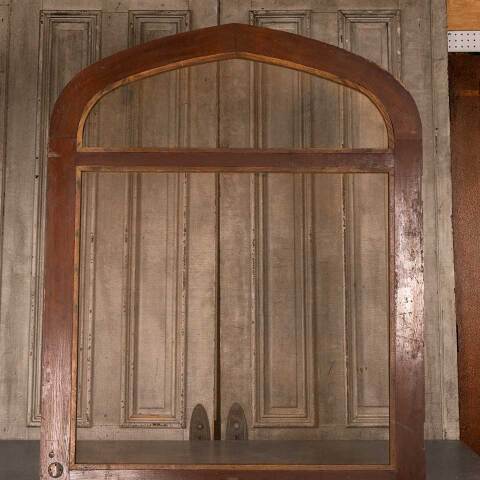#48676 44x89 Antique Pointed Arch Wood Screen Door image 5
