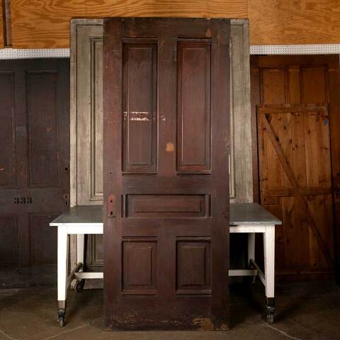 #48686 39x96 Salvaged Antique 5 Panel Interior Door image 5