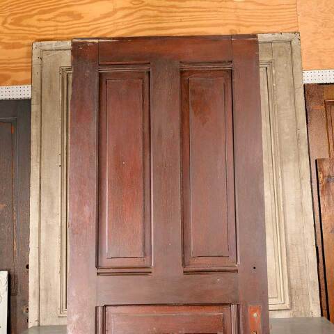 #48690 38x96 Salvaged Antique 5 Panel Interior Door image 2