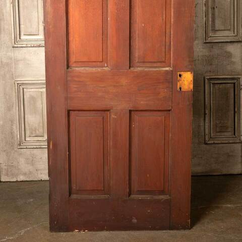 #48722 30x76 Antique 4 Panel Pine Interior Door image 3