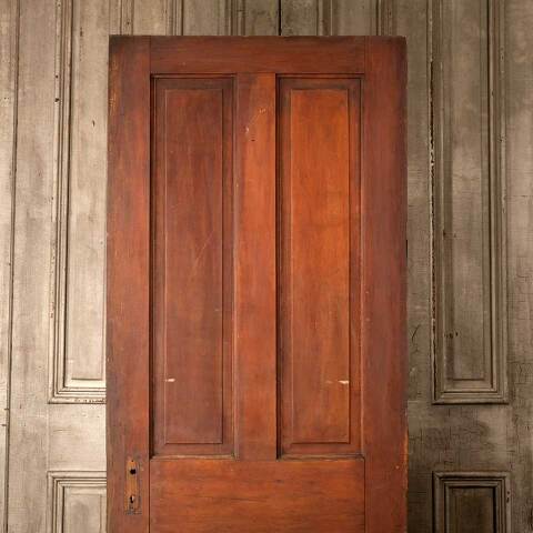 #48722 30x76 Antique 4 Panel Pine Interior Door image 5