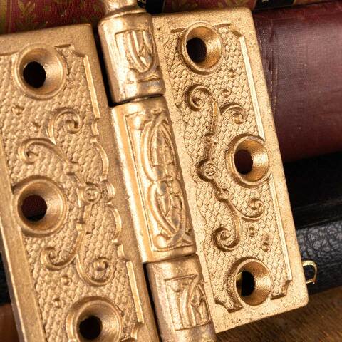 #48726 3" Ornate Cast Iron Steeple Finial Door Hinge image 4