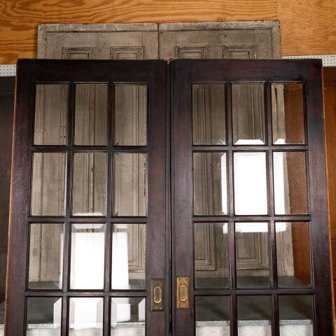 #48855 61x84 Antique 15 Lite French Pocket Doors image 6