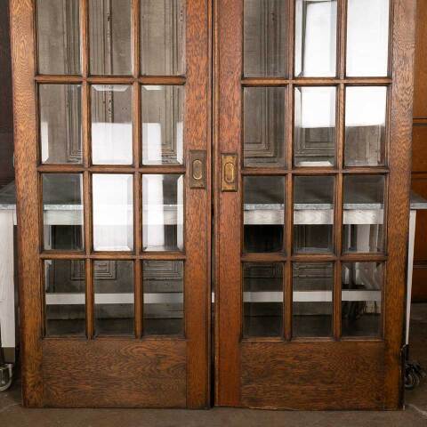 #48855 61x84 Antique 15 Lite French Pocket Doors image 2