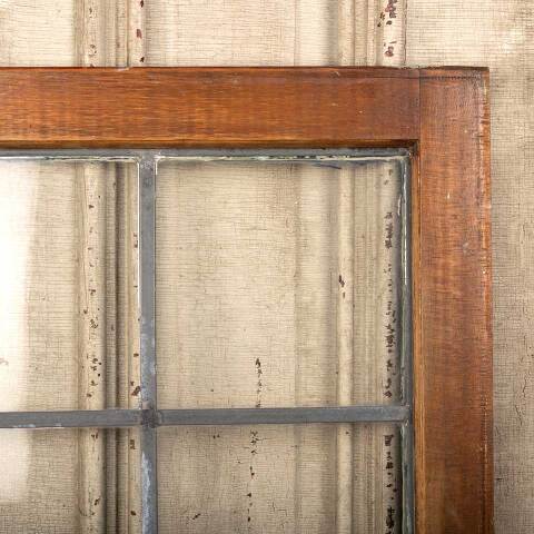 #48910 Salvaged Antique Leaded Glass Window Sash image 2