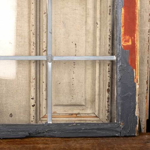 #48910 Salvaged Antique Leaded Glass Window Sash image 7