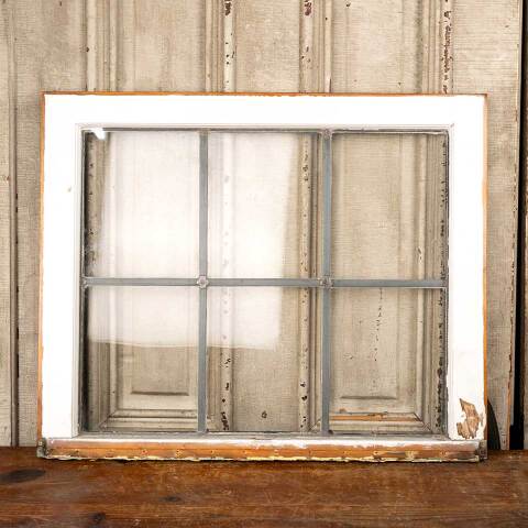 #48911 Salvaged Antique Leaded Glass Window Sash image 4