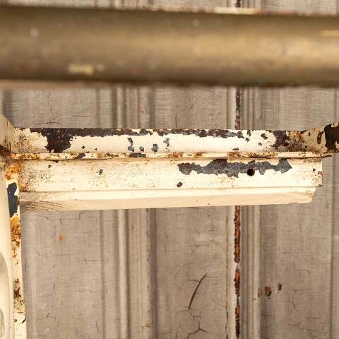 #48973 Antique Metal Shelf Frame with Brackets image 8