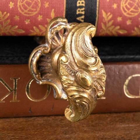 #48989 Ornate Brass Thumb Turn Door Hardware image 2