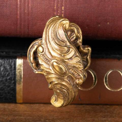 #48989 Ornate Brass Thumb Turn Door Hardware image 4