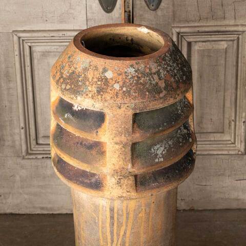 #49046 Salvaged Antique Terra Cotta Chimney Pot image 3