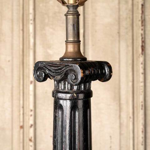 #49049 Vintage Wood Ionic Column Table Lamp image 3