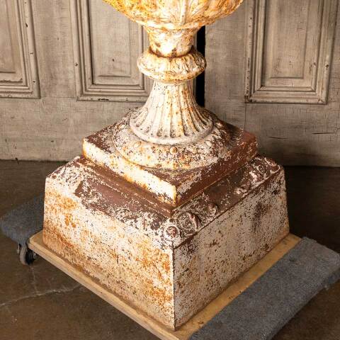 #49054 Architectural Cast Iron Garden Urn & Pedestal image 3