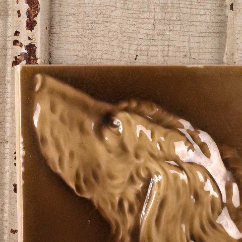#49077 6x6 Cambridge Encaustic Fireplace Dog Tile image 2