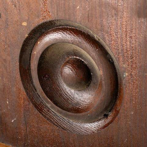 #49084 Antique Wood Rosette Interior Trim Block image 3