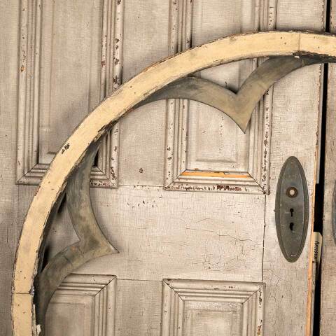 #49176 Antique Large Round Gothic Rosette Window image 6