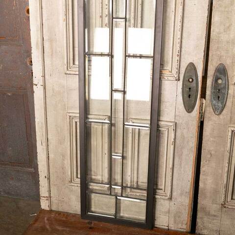 #49182 17x87 Leaded Beveled Glass Side Lite Panel image 7