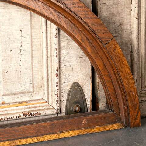 #49278 Antique Arched Wood Window Sash image 4